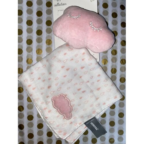 Doudou Nuage Rose Mouchoir Orchestra My First Collection Jouet Peluche Bebe Naissance