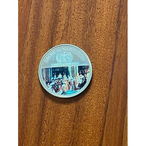 Médaille Souvenir "Sacre De Napoléon" Avec Cadre De Protection