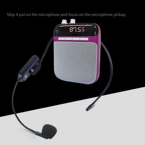 Microphone sans fil, casque émetteur FM Portable haute sensibilité, micro Radio mégaphone pour Guide touristique