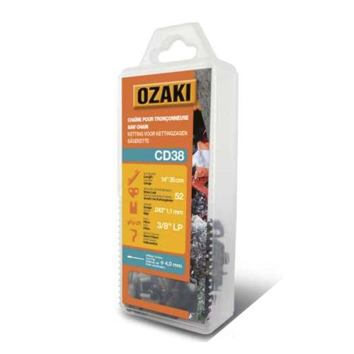 OZAKI CHAINE POUR TRONCONNEUSE CD38 OUTIL 3582321733371 SAW CHAIN DECOUPE COUPE ELAGAGE BOIS FORET JARDIN ENTRETIENT PRO COMASOUND KARTEL CSK ONLINE