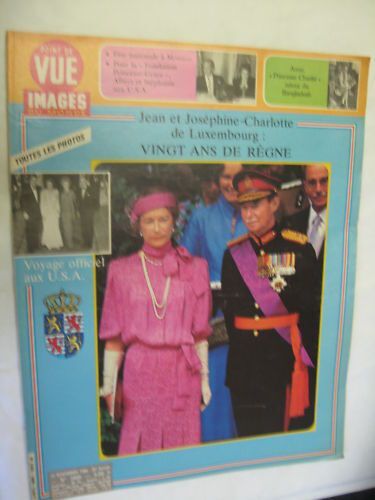 Point De Vue Images Du Monde.  Numéro Du 23 Novembre 1984.  Avec (Entre Autre):  -Jean Et Joséphine-Charlotte De Luxembourg. 1895