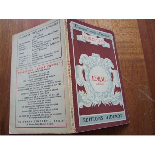 Corneille Horace Editions Diderot