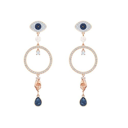 Tarot's Hand Devil's Eye Boucles D'oreilles Double Anneau Femme Hirondelle Boucles D'oreilles Longues Femme