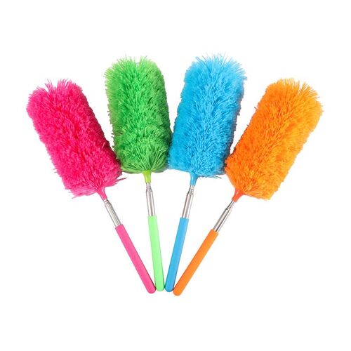 4 Pièces Plumeau En Microfibre, Plumeau À Main En Microfibre Outil De Nettoyage En Microfibre Lavable Plumeaux Extensibles Pour Le Nettoyage De Bureau, Voiture, Ordinateur, Climatisation, Plumeau Lava