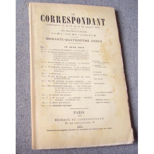 Le Correspondant  N°954