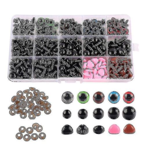 560pcs Yeux Et Nez De Sécurité En Plastique Pour Amigurumi Crochet Artisanat Poupées Animaux En Peluche Et Ours En Peluche, Multiple (Ruipei) Wuqx