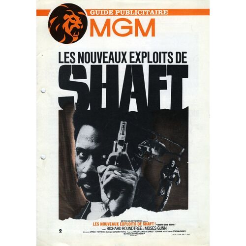 Les Nouveaux Exploits De Shaft, Synopsis Dépliant, Gordon Parks, Isaac Hayes, Avec Richard Roundtree