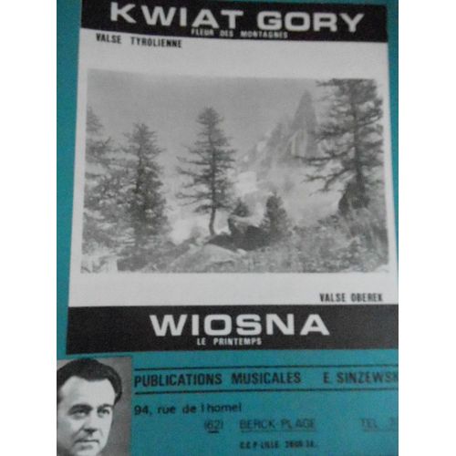 Kwiat Gory. Accordéon Et Orchestre Fleur De Montagnes Valse Tyrolienne. Sinzewski.