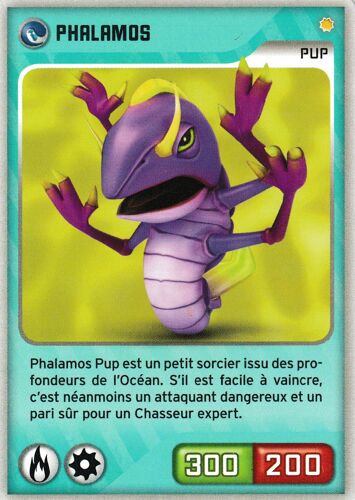 Carte Panini Invizimals Defis Caches Phalamos N° 232