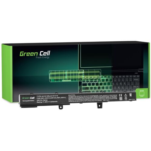 Green Cell Laptop Batterie Asus A31N1319 A31LJ91 pour Asus X551 X551C X551CA X551M X551MA X551MAV R512 R512C D550 D550C F551C F551CA F551M F751L R508CA R509 R512CA X451 X451CA X451MAV X751L