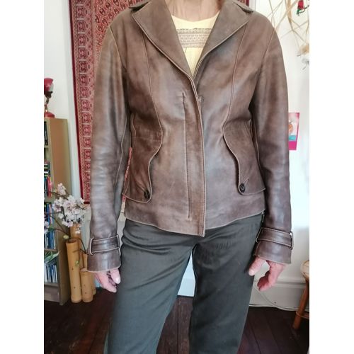 Veste En Cuir En Agneau Made In Italy