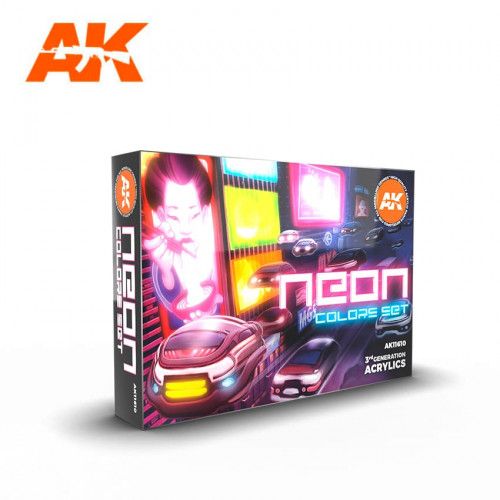 Ak Interactive Ak11610 Set Couleurs Néon 6x17ml-Ak Interactive Ak11610 Set Couleurs Néon 6x17ml (Ak Interactive)
