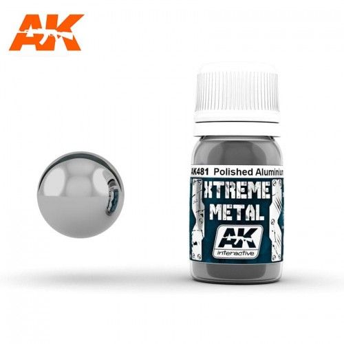 Ak Interactive Ak481 Xtreme Metal Polished Aluminium 30ml-Ak Interactive Ak481 Xtreme Metal Polished Aluminium 30ml (Ak Interactive)