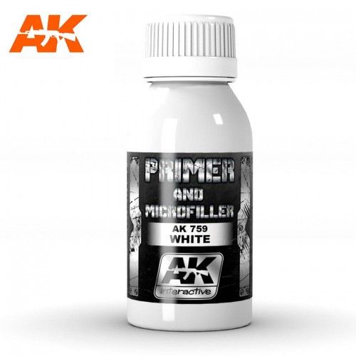 Ak Interactive Ak759 White Primer And Microfiller 100ml-Ak Interactive Ak759 White Primer And Microfiller 100ml (Ak Interactive)