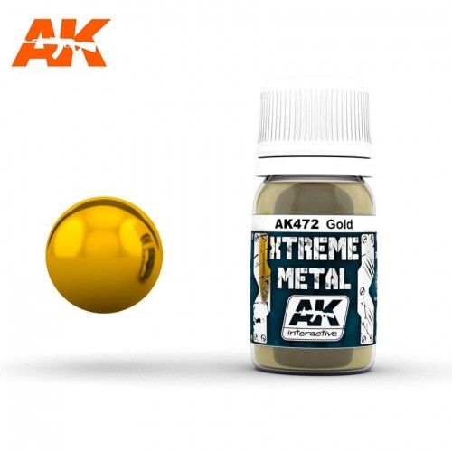 Ak Interactive Ak472 Xtreme Metal Gold 30ml-Ak Interactive Ak472 Xtreme Metal Gold 30ml (Ak Interactive)