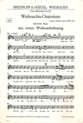 Weihnachts Oratorium