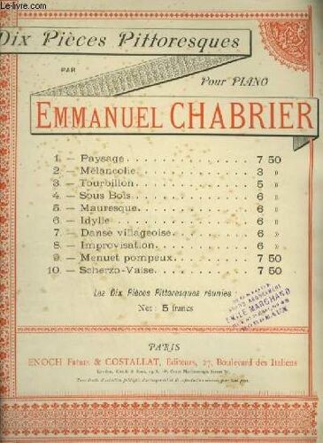 Paysage - Pour Piano.