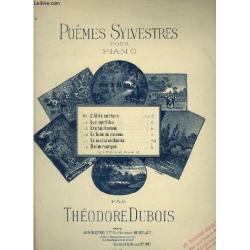 Poemes Sylvestres - N°4 : Le Banc De Mousse - Pour Piano.