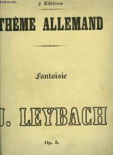 Theme Allemand - Pour Piano.