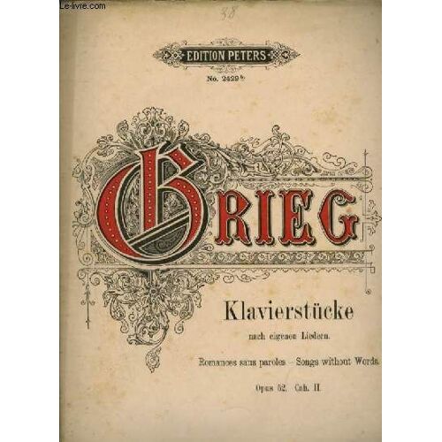 Klavierstücke - Romances Sans Paroles / Song Without Words - Opus 52. Cahier 1 + Cahier 2.
