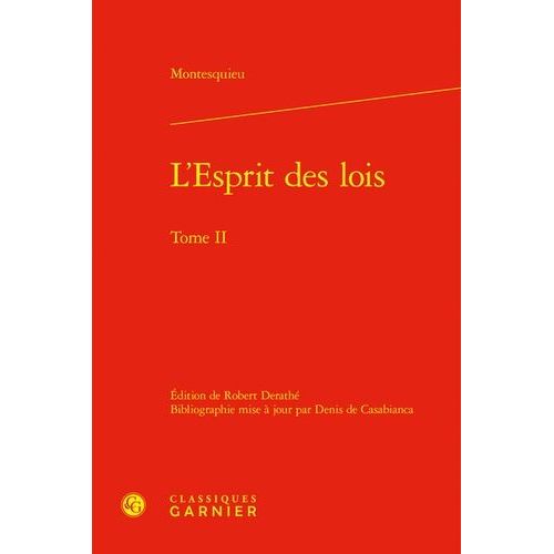 L'esprit Des Lois - Tome 2