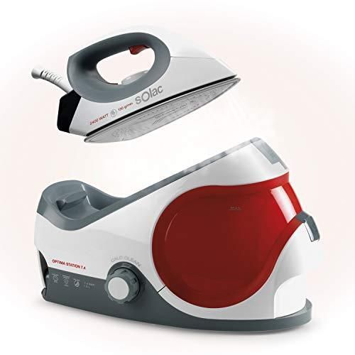 Solac Optima Station 7.4 Centrale vapeur 2400W, Pression 7.4 bares, Vapeur continue 130g/min, Position ECO, Réservoir de 1,5L,