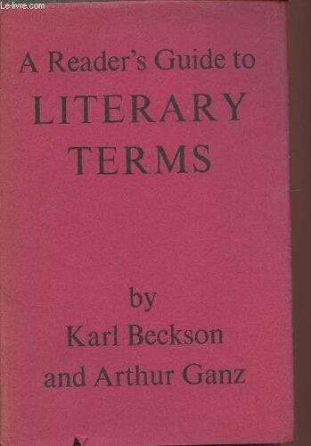 A Reader S Guide To Literary Terms- A Dictionary