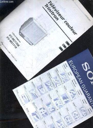 Notice D'utilisation : Television Couleur Trinitron Sony - Kv-M2170b - Kv-M2171b + Garantie.