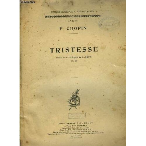 Tristesse - Pour Piano.