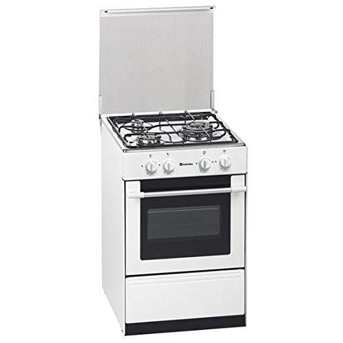 G 1530 DV W NAT Cuisinière Blanc Cuisinière à gaz Fours et cuisinières (Cuisinière, Blanc, Rotatif, Acier inoxydable, En haut