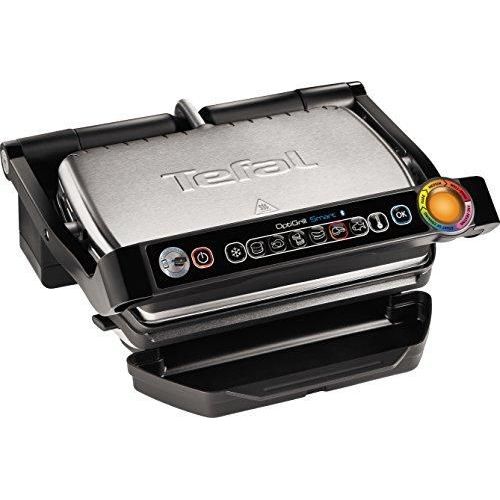 GC702D Opti Barbecue, 2000 W, (Affichage automatique de la température, 6 programmes préréglés, inox noir/argent) Modèle Plus +