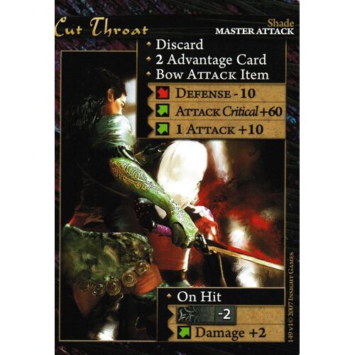 Carte Corunea Role Card Game Cut Throat 149 V1 Vo