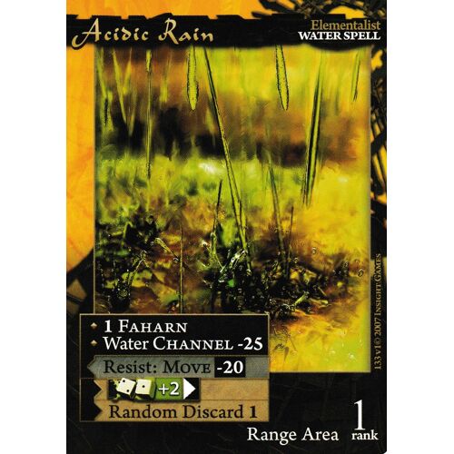 Carte Corunea Role Card Game Acidic Rain 133 V1 Vo