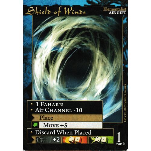 Carte Corunea Role Card Game Shield Of Winds 136 V1 Vo