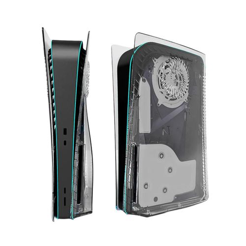 Clair - Coque Anti-Rayures Pour Console De Jeu Playstation 5, Plaques Ps5, Coque De Remplacement, Plaque Frontale