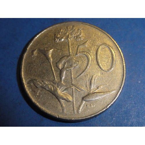 Afrique Du Sud 50 Cents - Van Riebeeck - 1966