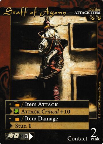 Carte Corunea Role Card Game Staff Of Agony 113v1 Vo