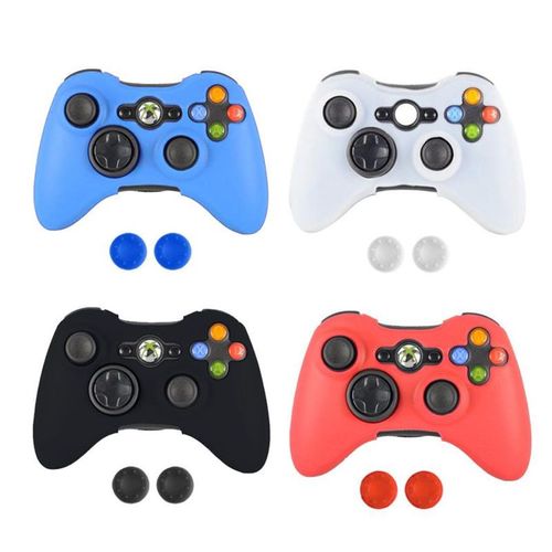 Capuchon De Poignée En Silicone Souple Pour Manette De Jeu Étui De Protection Pour Contrôleur Microsoft Xbox 360