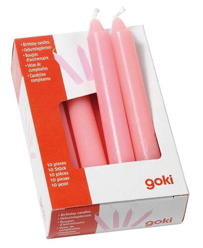 Set De Bougies D'anniversaire Rose