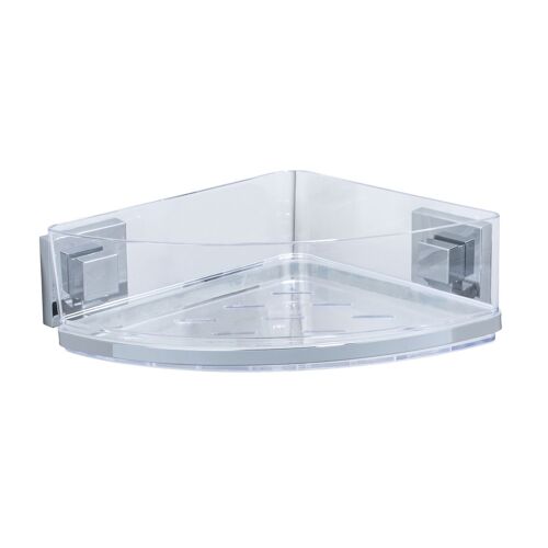 Etagère d'angle en acier inox Quadro