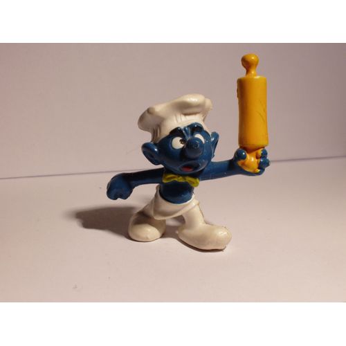 Schtroumpf Figurine - Schtroumpf Chef Cuisinier - Rouleau Patisserie