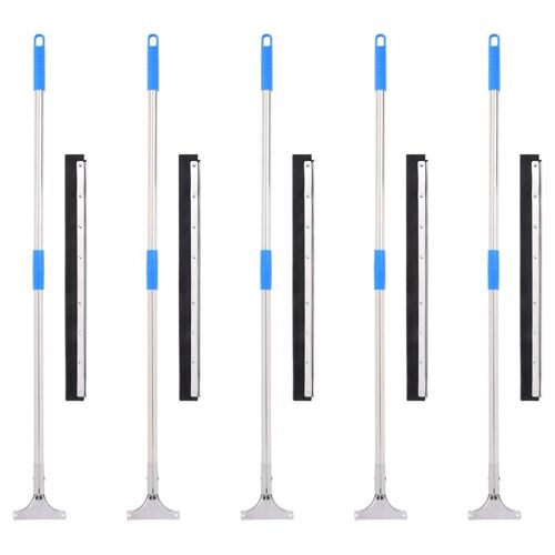 vidaXL Raclettes à plancher 5 pcs 60,5x119,5 cm acier et caoutchouc