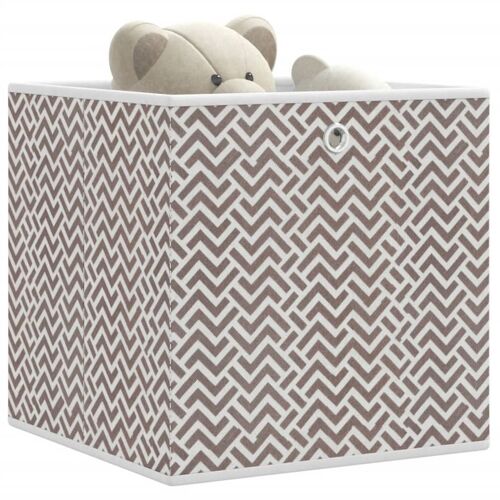 vidaXL Boîtes de rangement pliables 10 pcs 32x32x32 cm tissu intissé