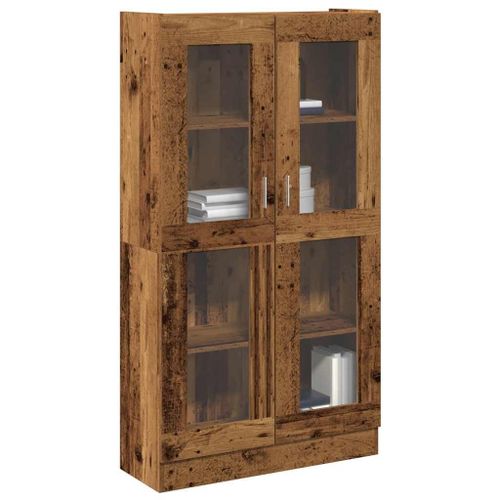 Vidaxl Buffet Haut Vieux Bois 82,5x30,5x150 Cm Bois D'ingénierie