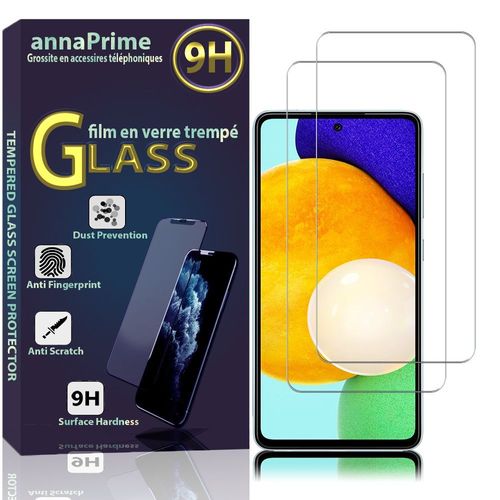 Lot / Pack De 2 Films Verre Trempé Pour Samsung Galaxy A52/ A52 4g/ A52 5g 6.5" Protection D'écran