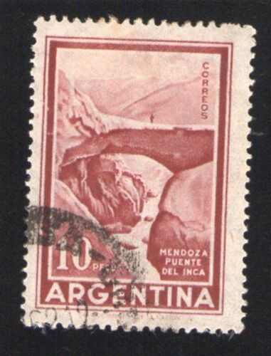 Argentine Oblitération Ronde Used Stamp Mendoza Puente Del Inca