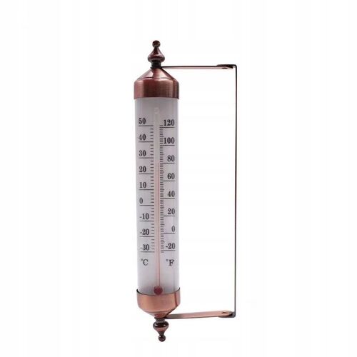 Thermometre d'extérieur avec aiguille, effet bronze