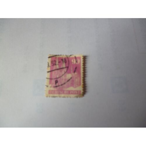 Timbre "Allemagne :Deutsche Post : Cathédrale De Cologne 90." 1952.