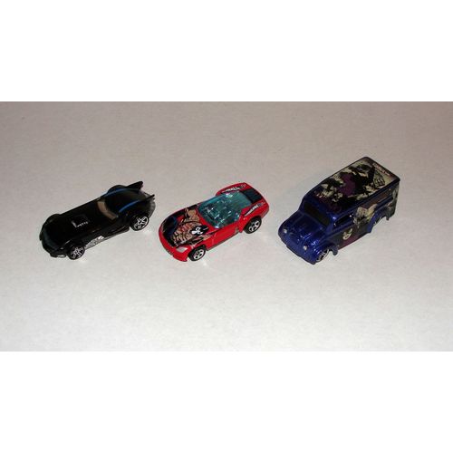 Batman Lot De 3 Voitures Hot Wheels Batman Bane Catwoman