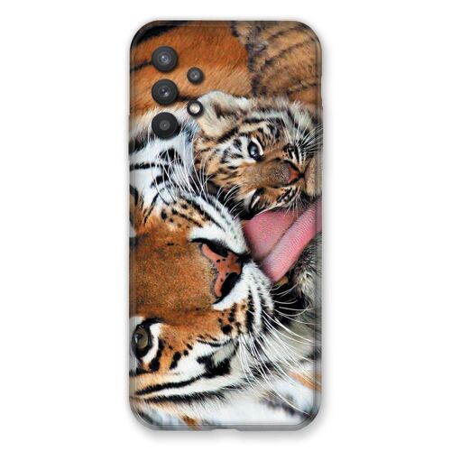 Coque Renforcée Pour Samsung Galaxy A32 5g Bebe Tigre